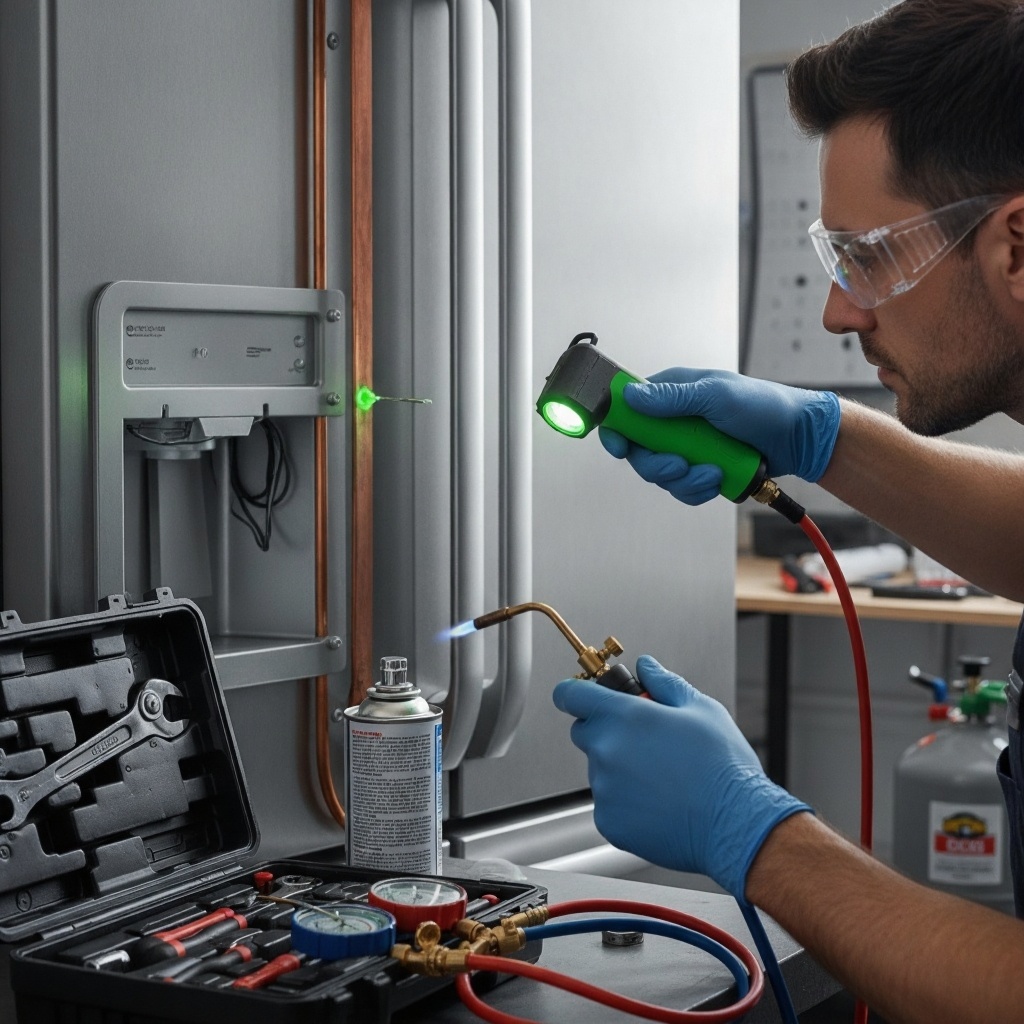 إصلاح تسريب الغاز