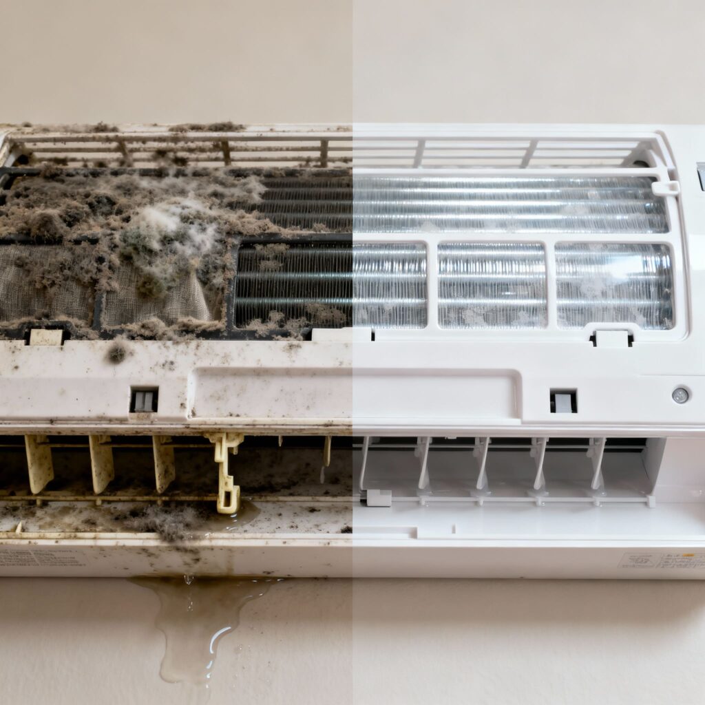 لماذا يجب تنظيف مكيف السبلت بانتظام؟