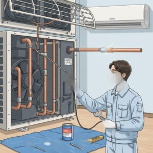 يتم اكتشاف وإصلاح التسرب